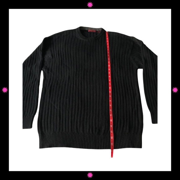 MEN'S BLACK SWEATER BY AMERICAN BLUE XL - Picture 6 of 8